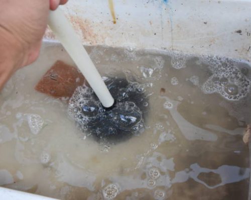 Opening a blockage in the sink Opening a blockage in the sink